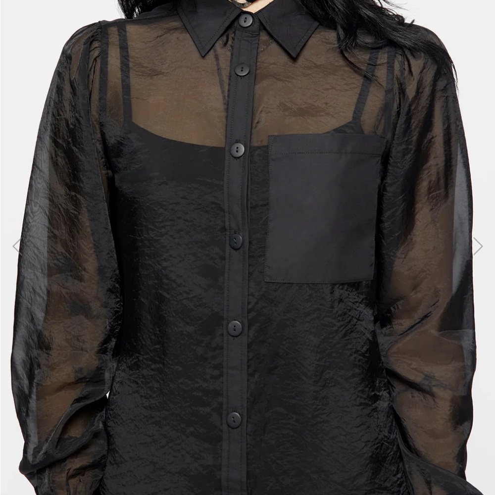 Disturbia Loveless Midi Shirt Dress - Picture 2 of 6